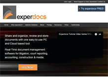 Tablet Screenshot of experdocs.com